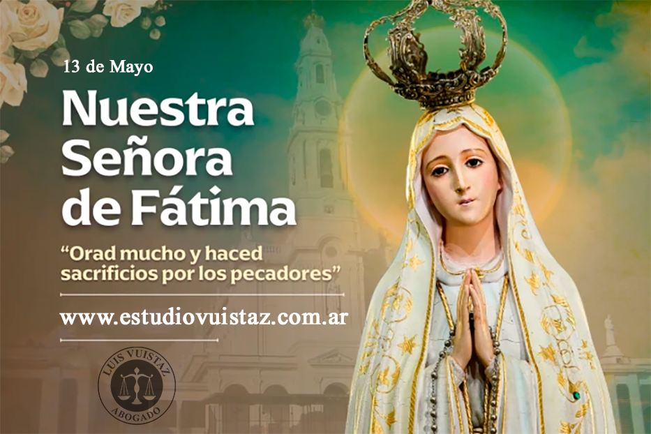 Imagen de: Reflexión para el 13 de Mayo, Día de la Virgen de Fátima